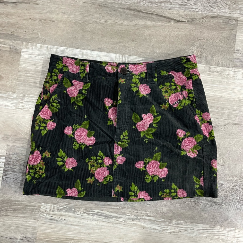 Wild Fable corduroy floral skirt